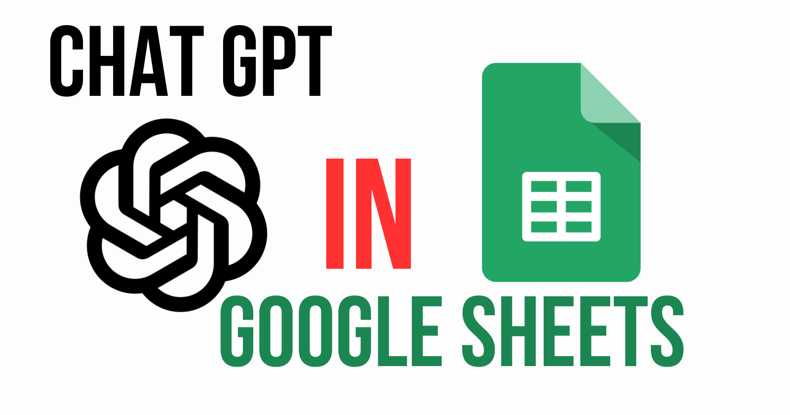ChatGPT for google sheets