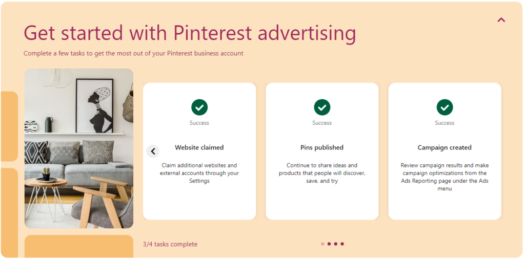 Pinterest Ads Steps -