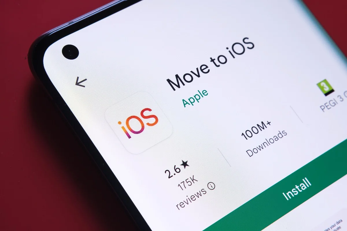 انتقال داده از طریق Move to iOS