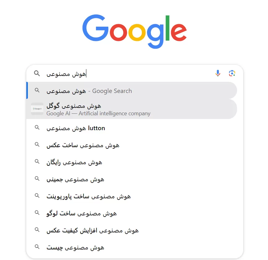 یافتن کلمه کلیدی با google